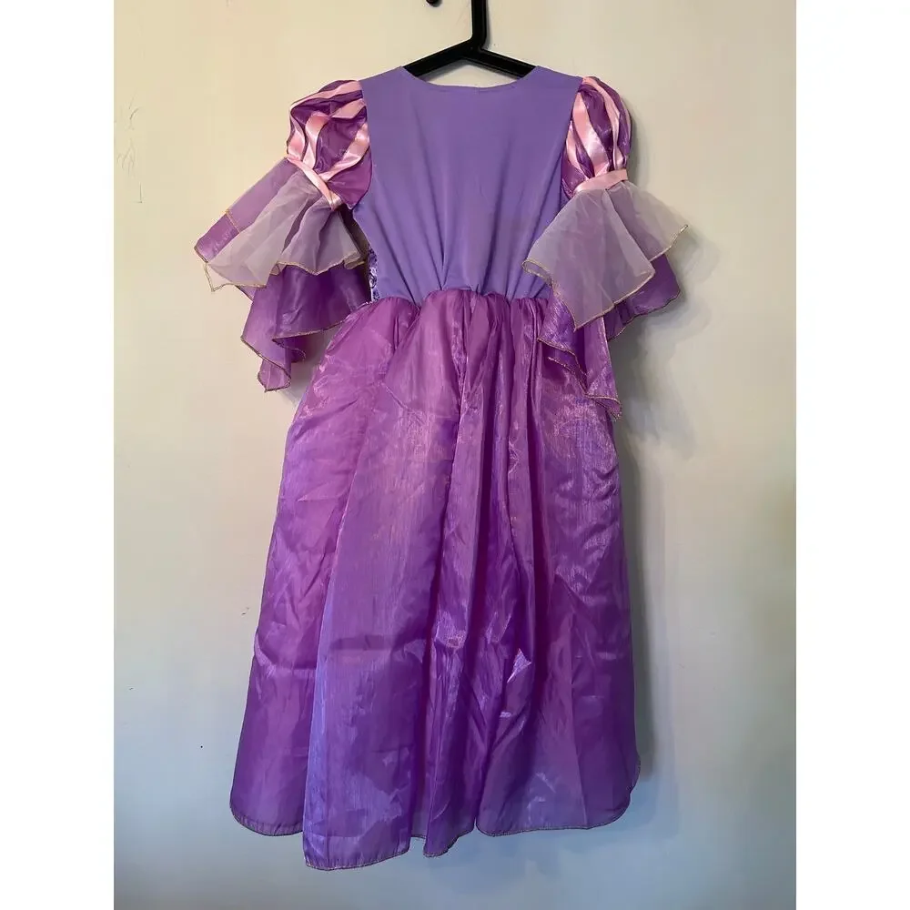Disney Store Deluxe Rapunzel Costume Dress Tangled Princess Girls Size 7/8 WDW